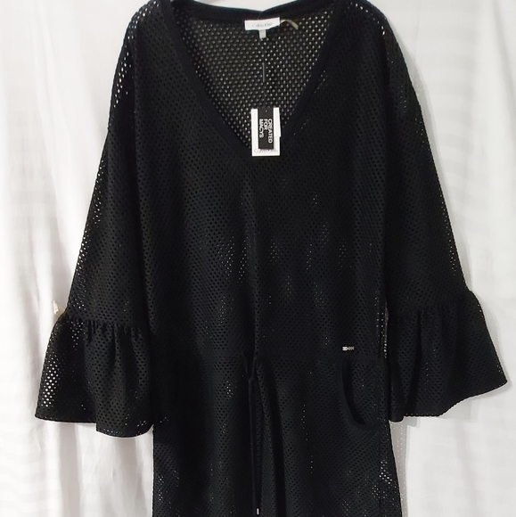 Calvin klein coverups size Large/XLarge Long sleeves color black - Picture 9 of 16